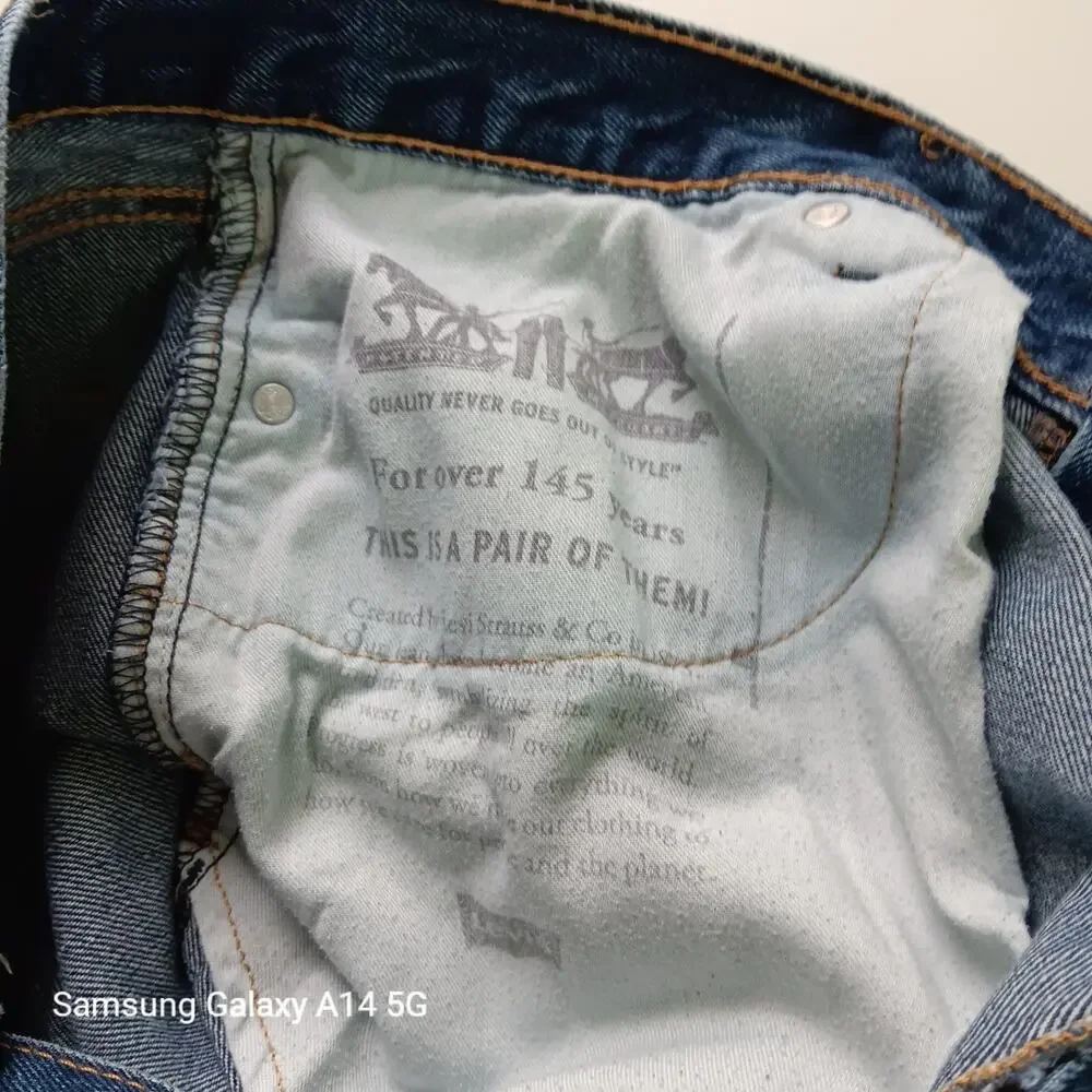 Levi's 505 Men's Regular Fit Jeans Size 40x30 Blue Denim‎ Straight Leg Classic